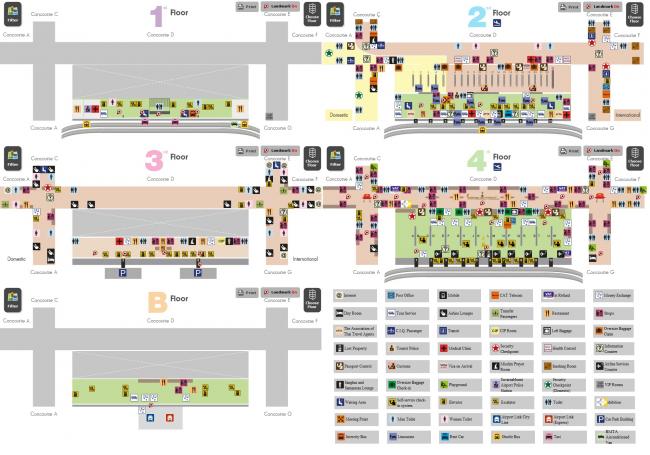 План-схема аэропорта Суварнабхуми в Бангкоке